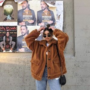 Plush  Oversize Teddy Jacket